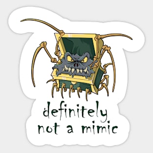 Roleplaying Meme RPG Mimic Meme Joke Creature Illustration Sticker